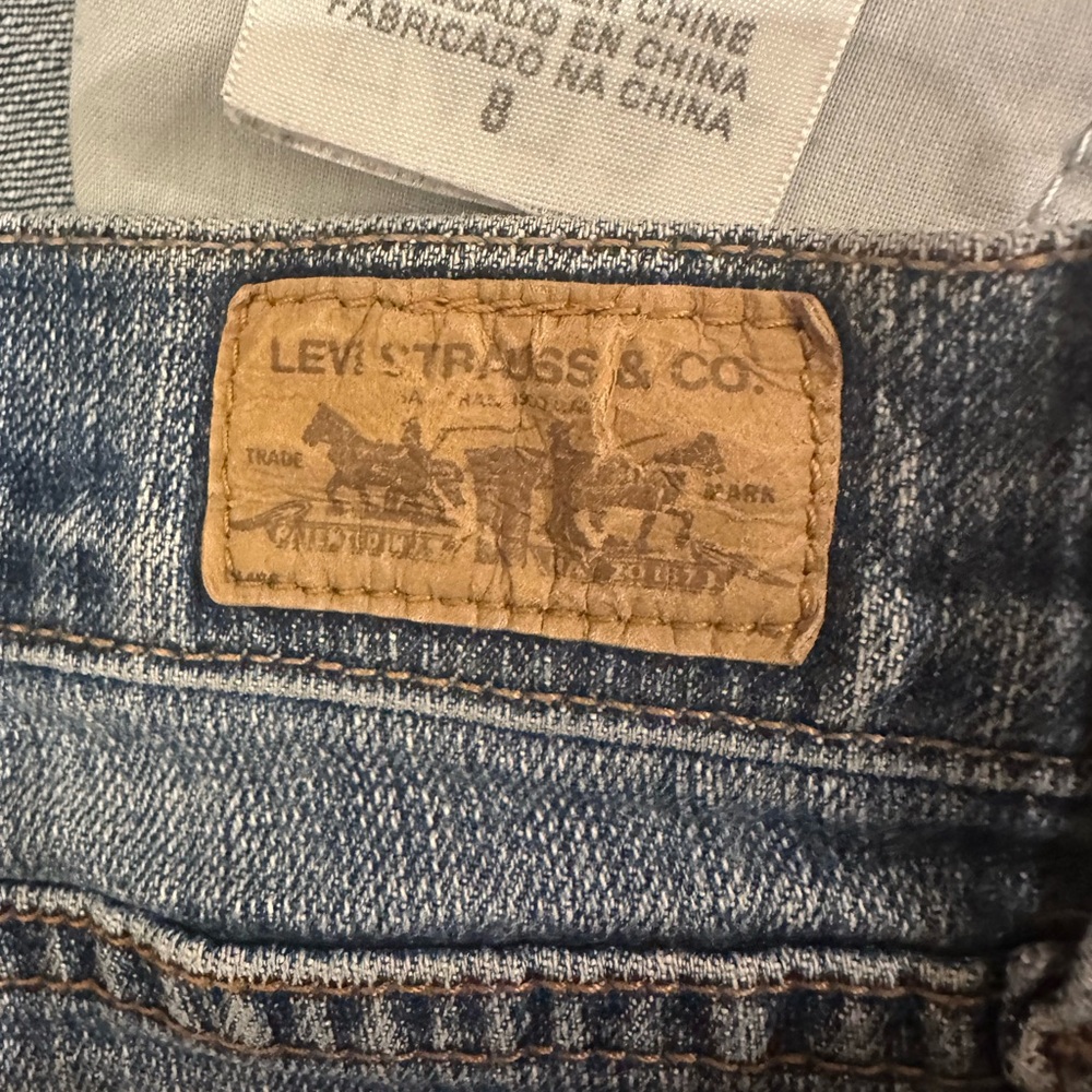 Y2K Levi’s 505 Red Tab Mid Rise Straight Leg Size 8 - Picture 4 of 5